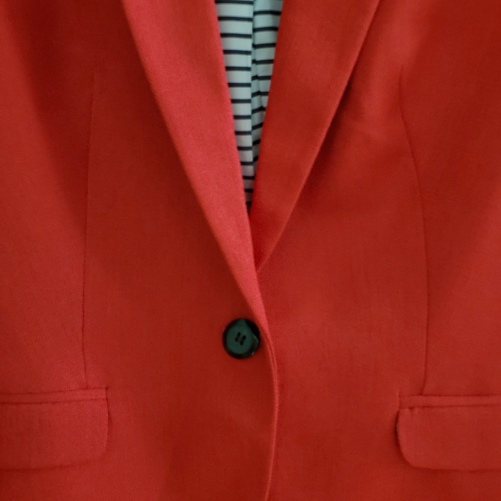 The Limited Bright Red Blazer sz M - Picture 2 of 9